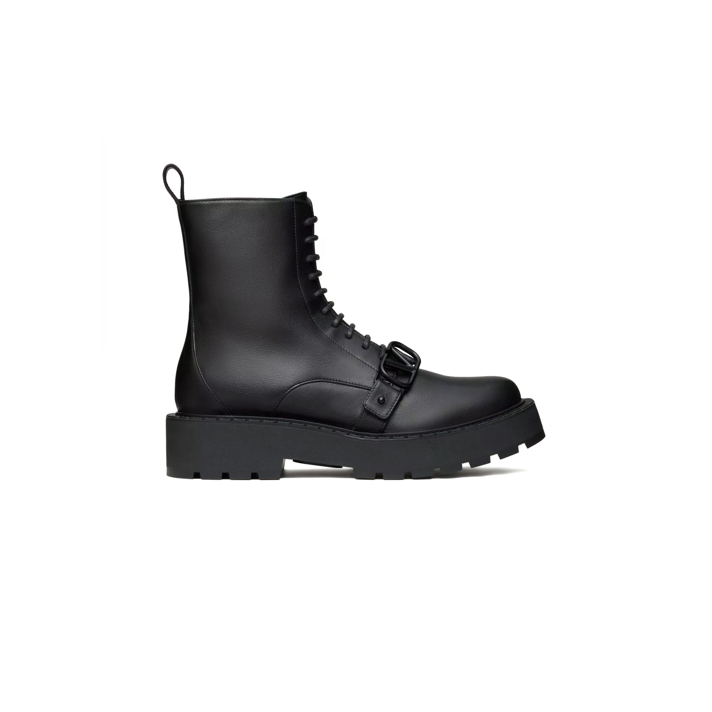 VALENTINO VLOGO SIGNATURE CALFSKIN COMBAT BOOT 45MM 5W0S0KT9EQC_0NO